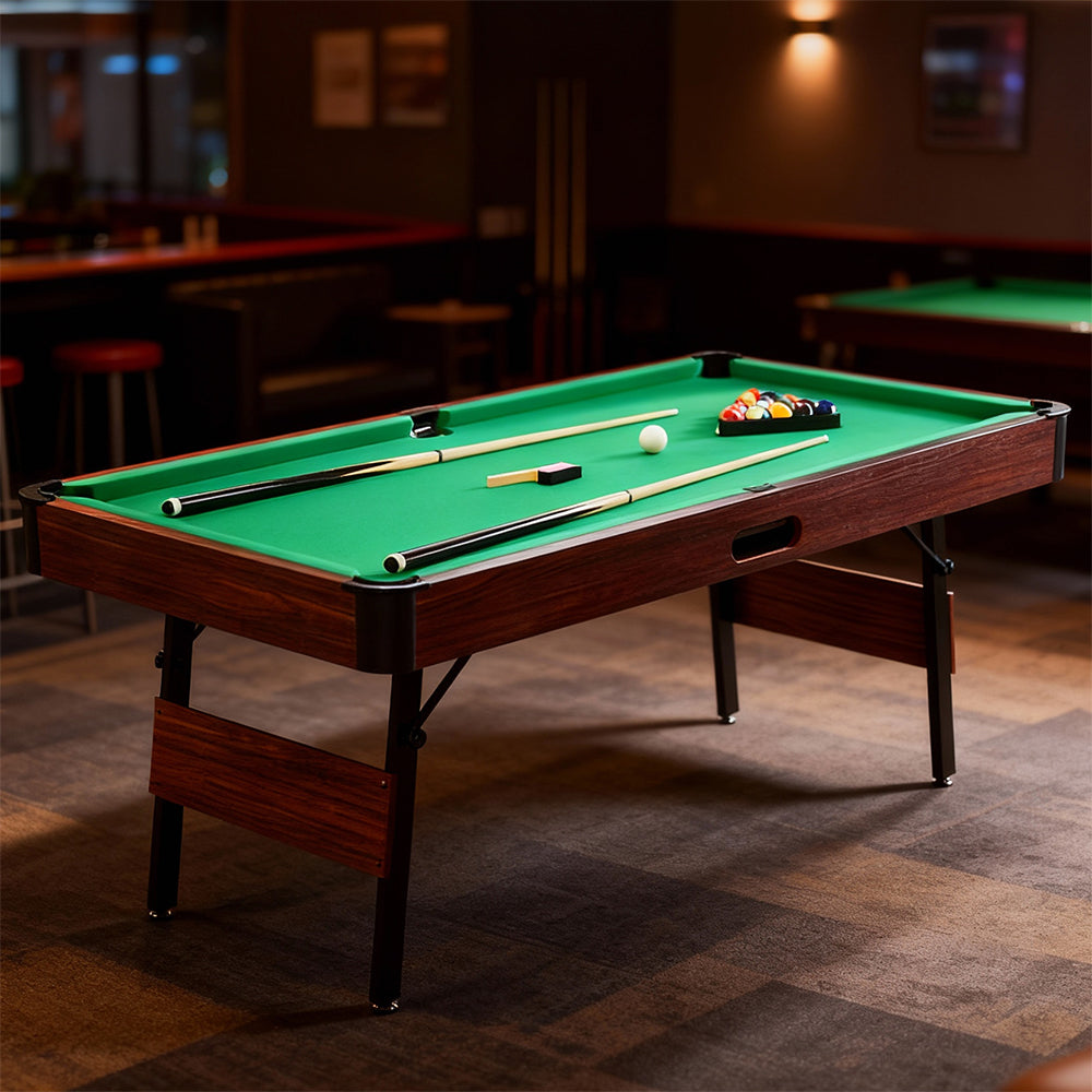 6FT 3 in 1 Foldable Mutifunction Billiard Pool Table with Full Accessories