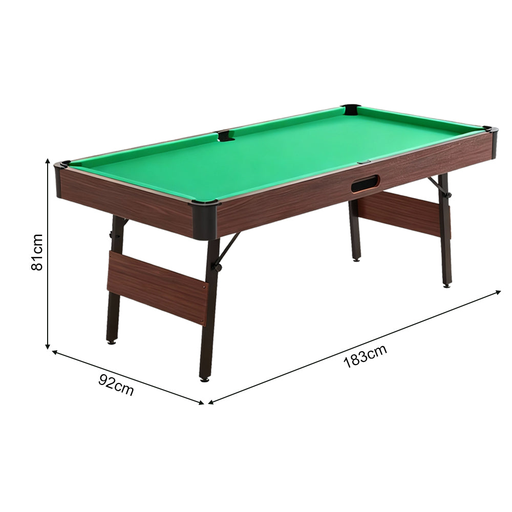 6FT 3 in 1 Foldable Mutifunction Billiard Pool Table with Full Accessories