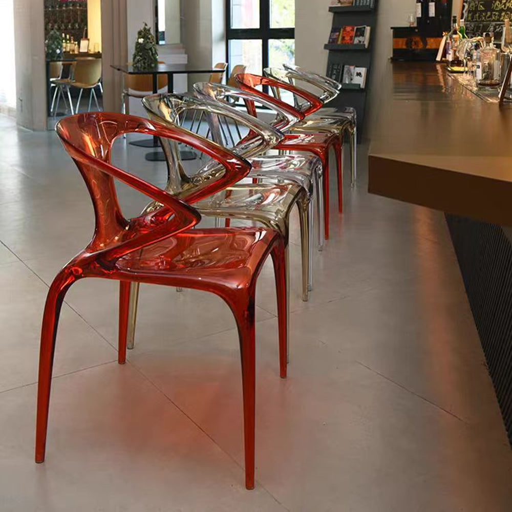 Modern Designed Acrylic Dining Chair Arm Chair