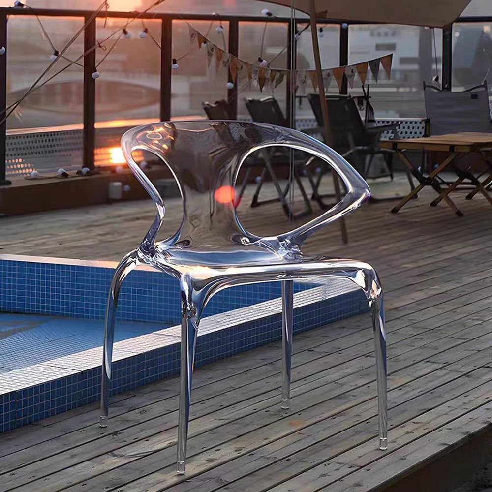 Modern Designed Acrylic Dining Chair Arm Chair