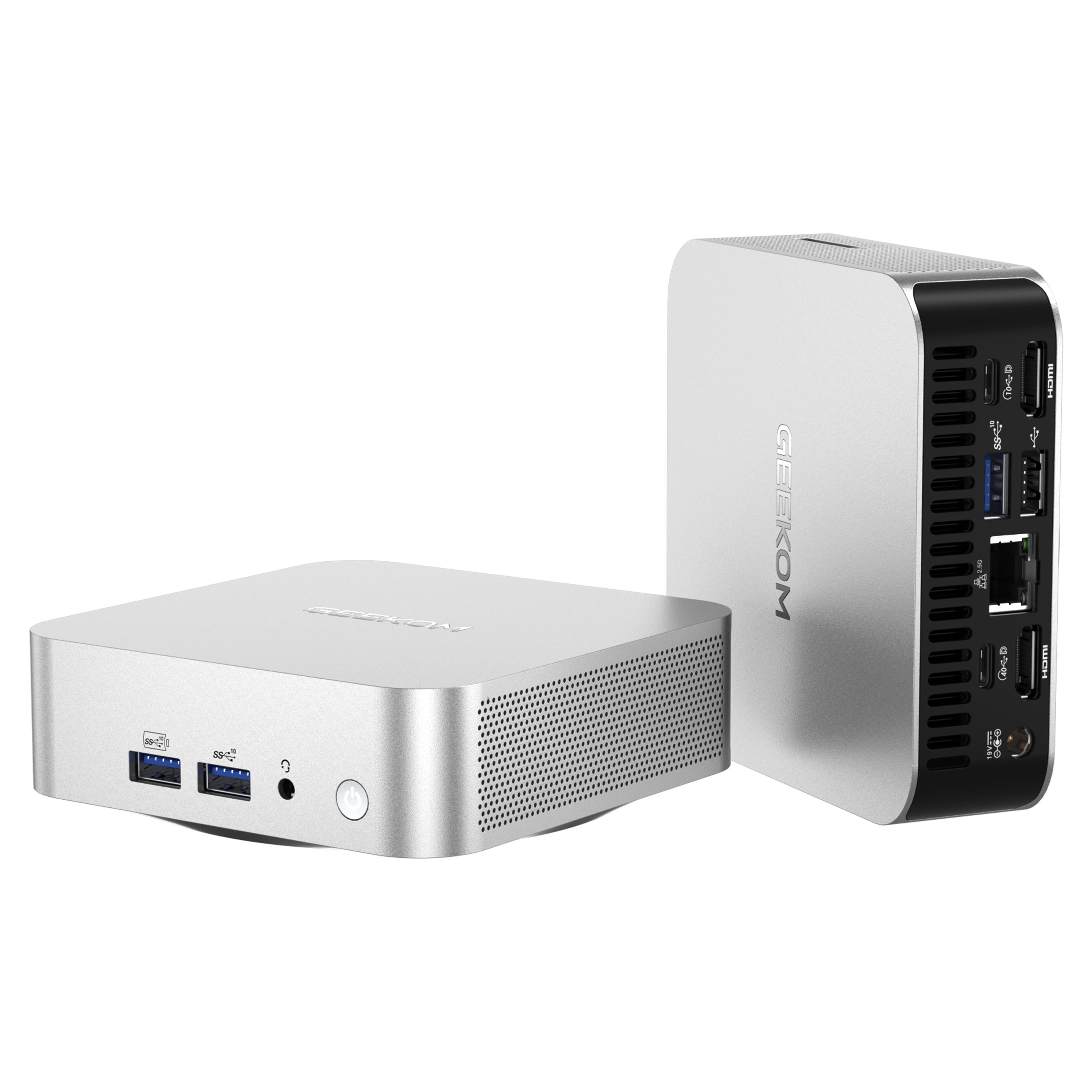 GEEKOM A8 Mini PC with AMD Ryzen 9 8945HS (Beats 8745HS), 3-Year Coverage, 32GB DDR5 RAM 2TB PCIe 4.0 NVMe SSD, Windows 11 Pro Mini Desktop Computers, AMD Ryzen AI/Radeon 780M/WiFi 6E/USB4/8K/SD Slot