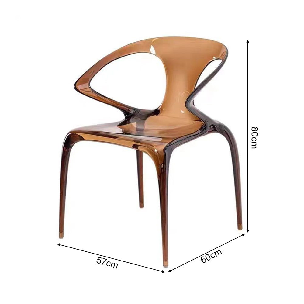 Modern Designed Acrylic Dining Chair Arm Chair
