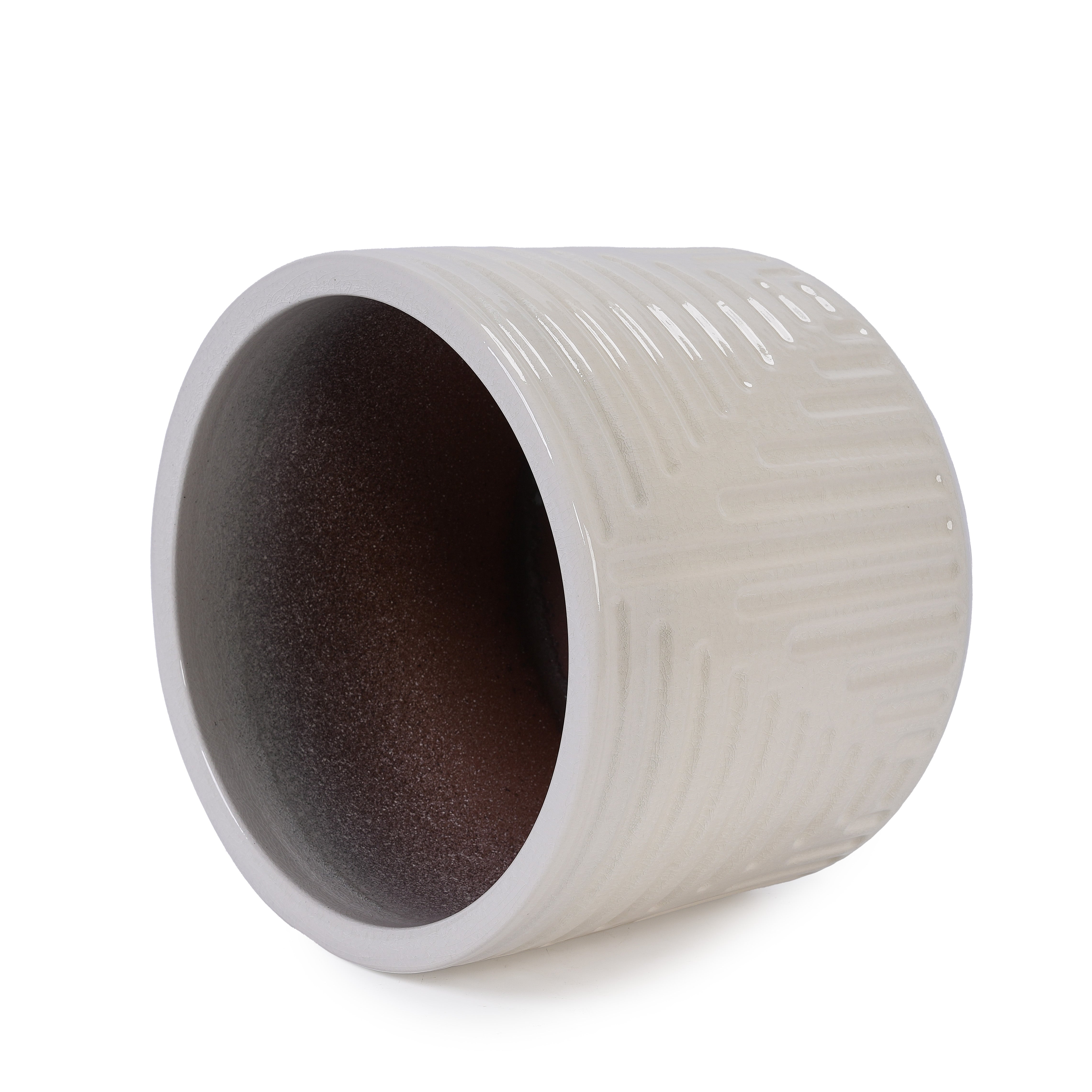 Ceramic Flowerpot, Modern Planter for Patio, Garden, Windowsill