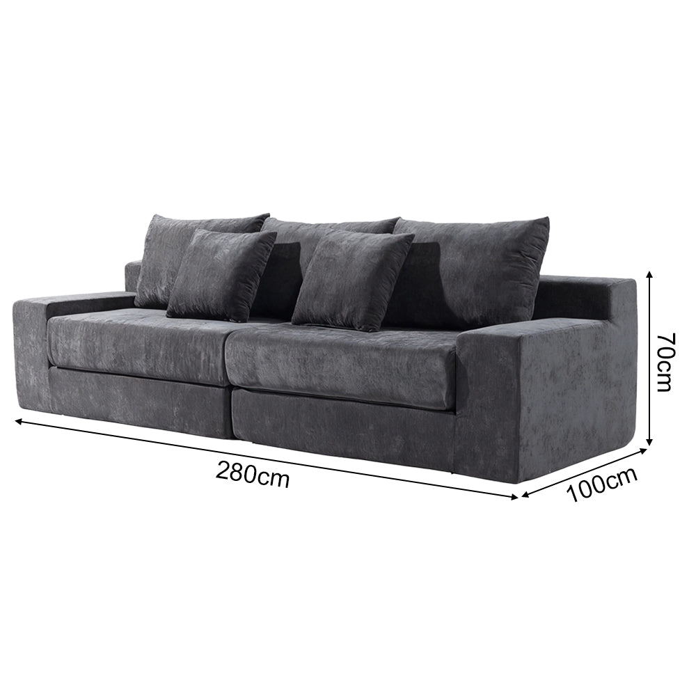 Modern minimalist style solid wood frame sofa, with comfortable seating experience, elegant and beautiful appearance