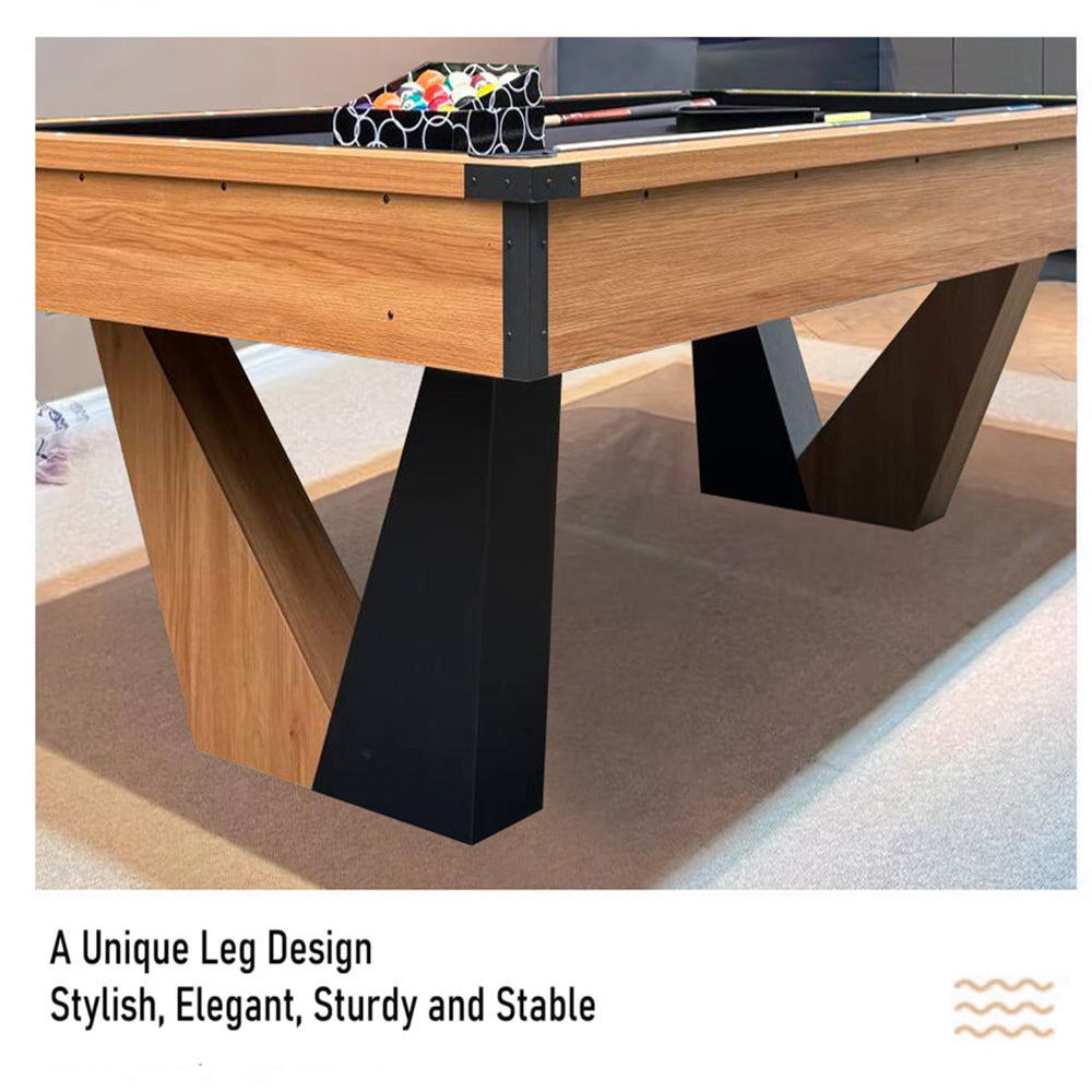 8FT Color-Contrasting Billiard Pool Table with Full Accessories
