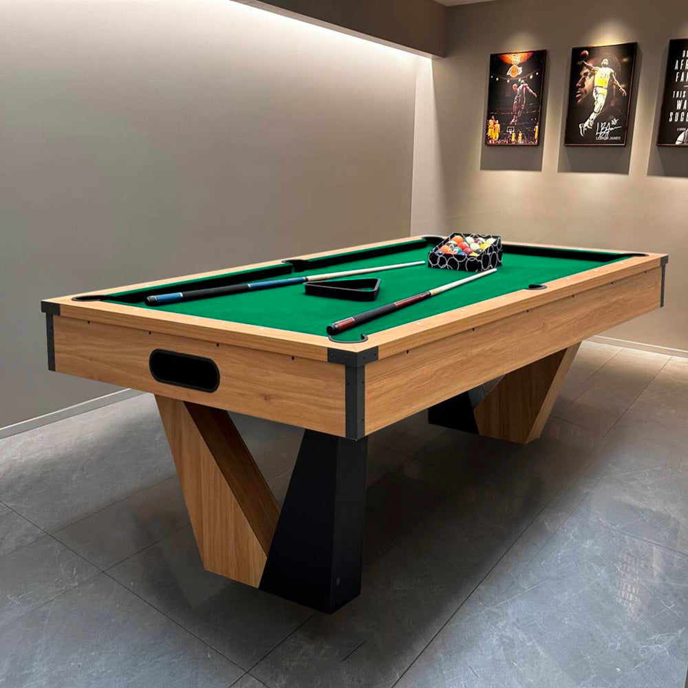 8FT Color-Contrasting Billiard Pool Table with Full Accessories
