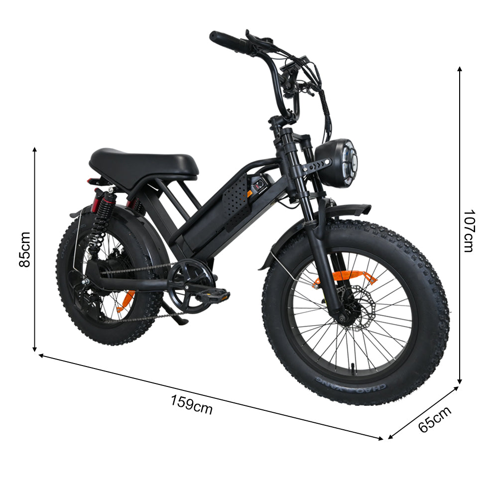 M7  Effortless Commuting  ightweight E-Bike with 750W Motor 50 km/h. 70 km Range, 150 kg Load