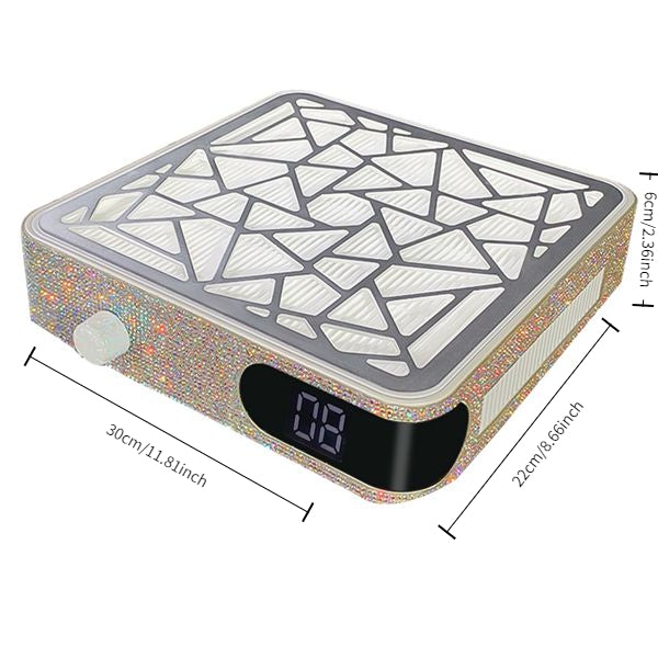 Professional Brushless Nail Dust Collector: 48W Efficient Suction Nail Tech, Collector Extractor Nail Vacuum Multicolor