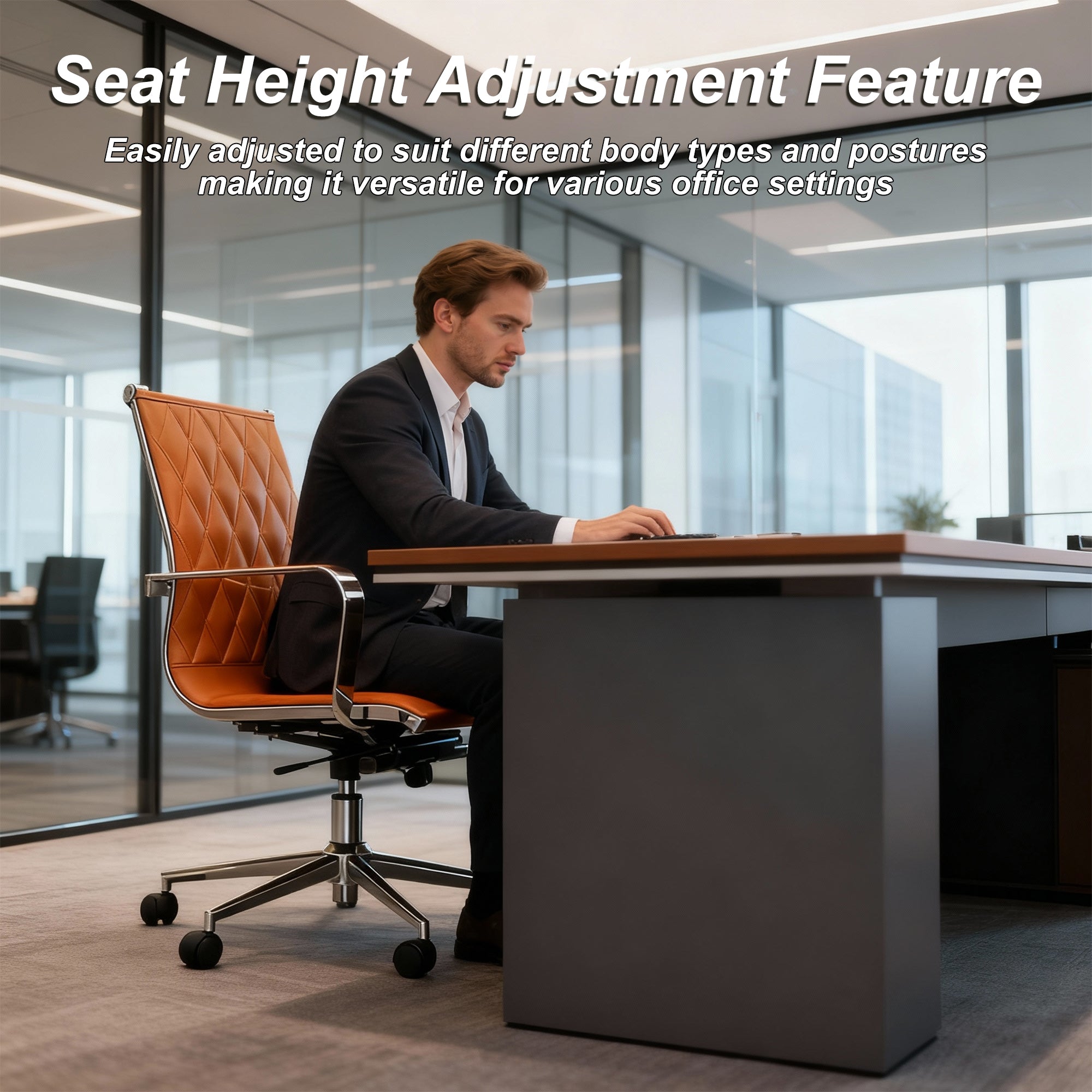 EBGO Adjustable Mid-Back Office Chair