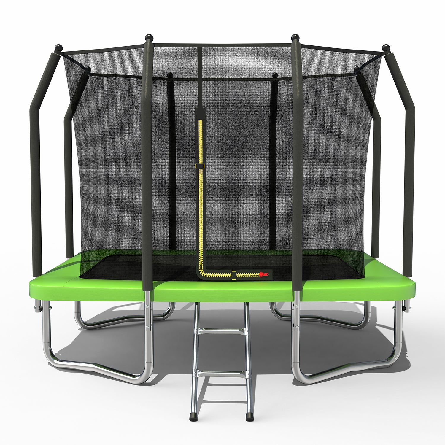 6FT x 9FT Outdoor Rectangular Trampoline ,Recreational Trampolines with Enclosure Net and Ladder