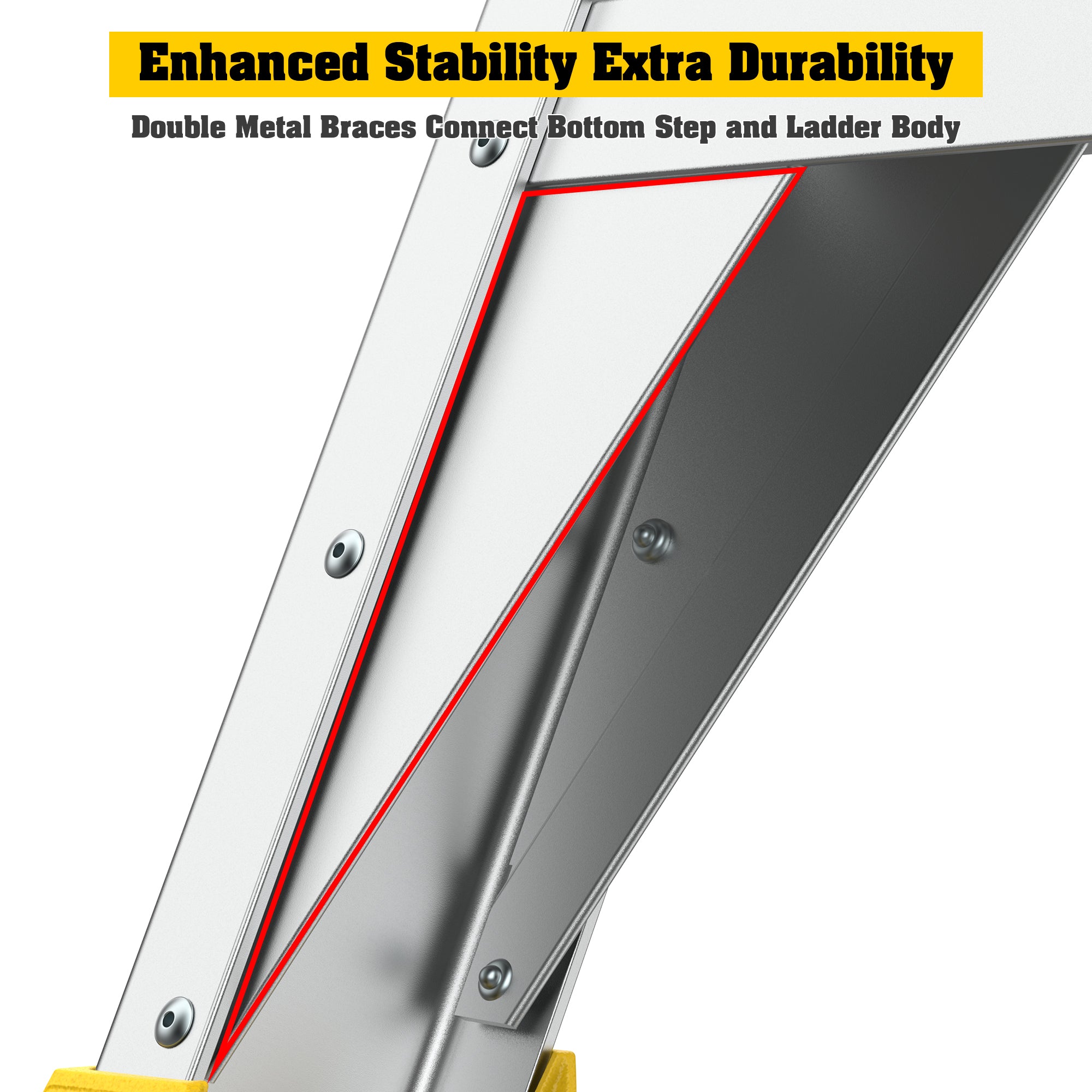 4/5/6 Step 375lbs Aluminum Rolling Platform Ladder