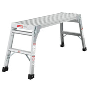 Work Platform Aluminum Portable Bench Folding Ladder ANSI 225 LBS