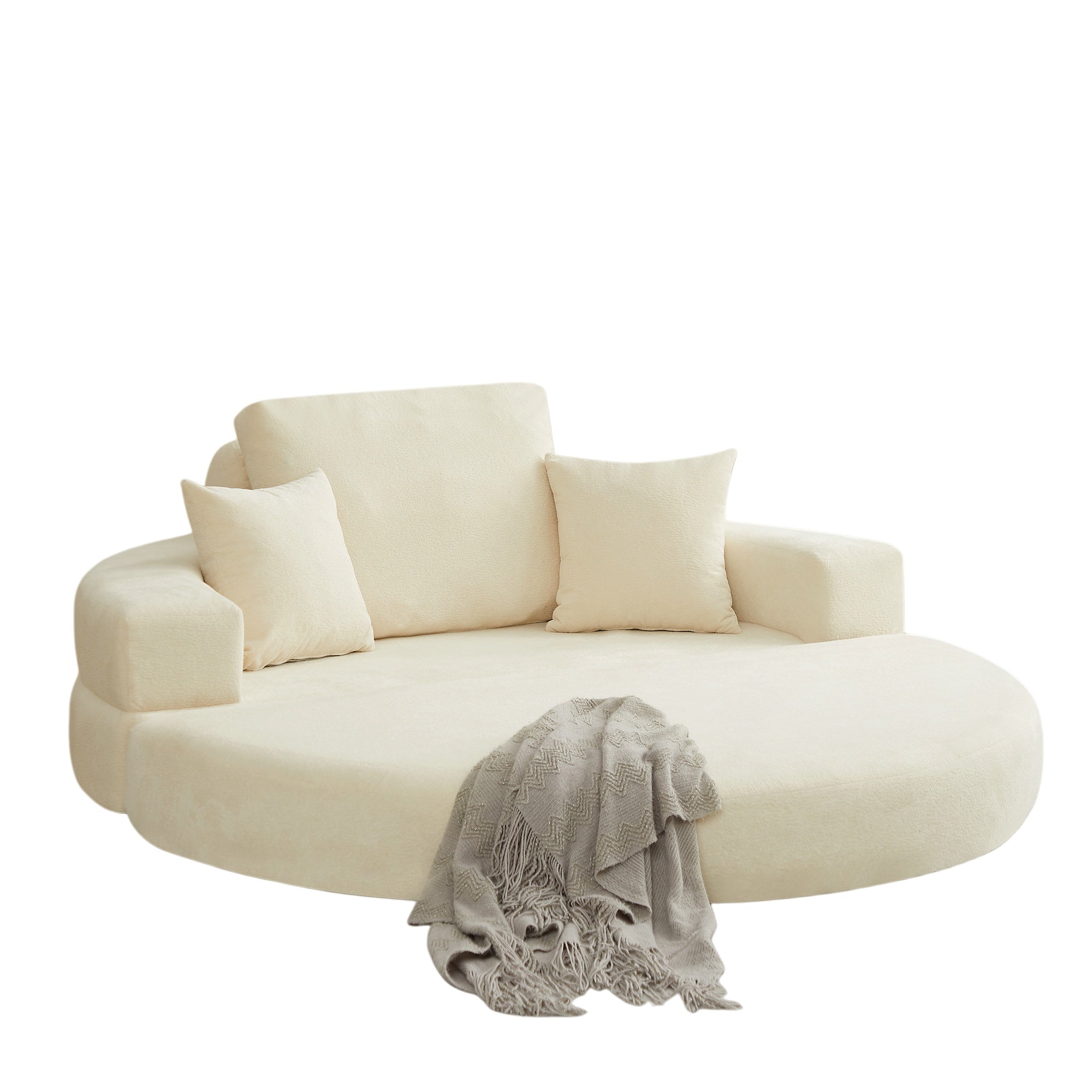 Multifunctional Round convertible Sofa Bed(Compressed Packaging)