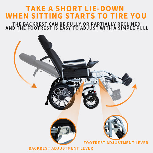 Sit-and-Recline Electric Wheelchair