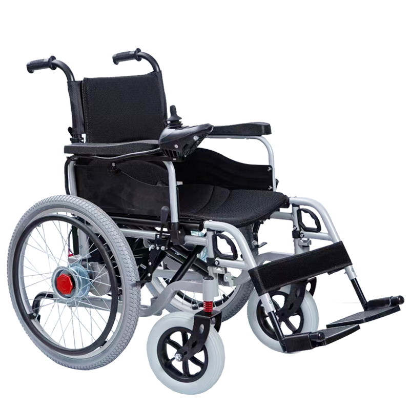 22-inch large-wheel electric wheelchair with electric and manual dual
