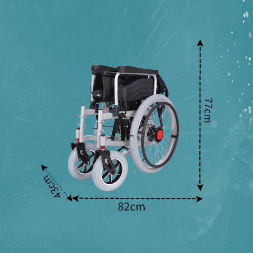 22-inch large-wheel electric wheelchair with electric and manual dual