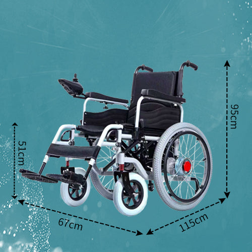 22-inch large-wheel electric wheelchair with electric and manual dual