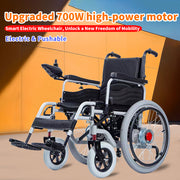 22-inch large-wheel electric wheelchair with electric and manual dual