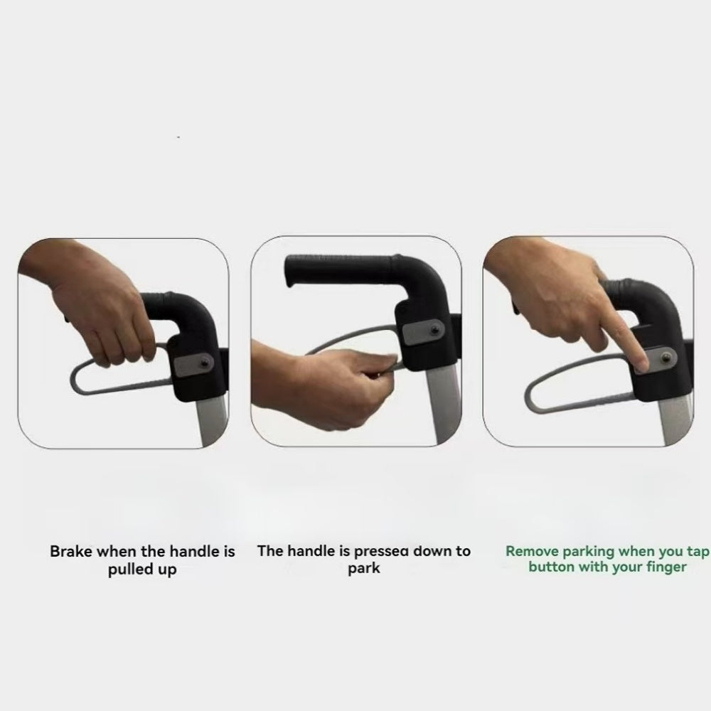 Three-in-One Heavy-Duty Hand Cart Aluminum alloy frame with 4 wheels