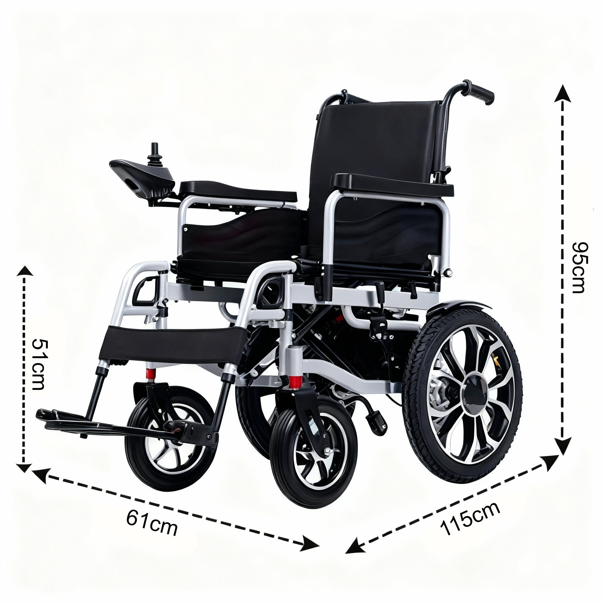 Electric Wheelchair with Upgraded 700W Motor