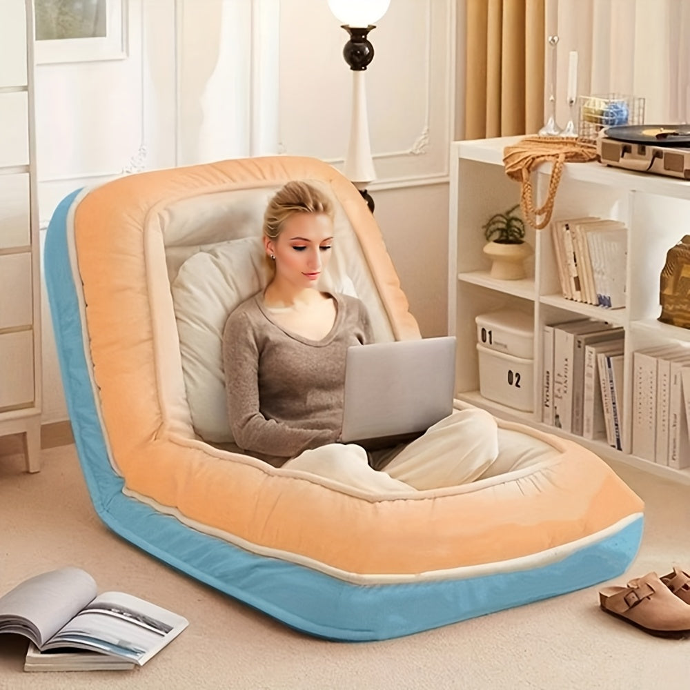 Lazy sofa chair with 5 adjustable backrest positions