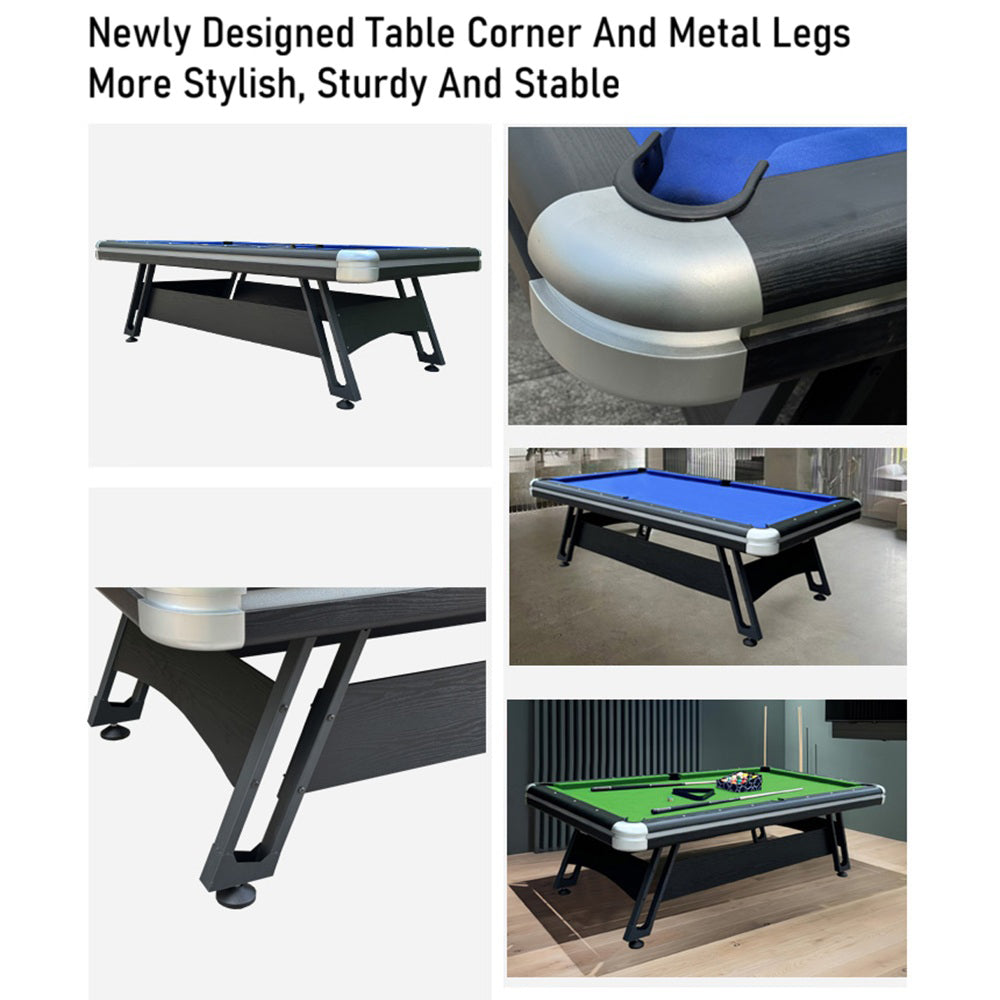 8FT/9FT Metal Support Legs Billiard Pool Table  With Full Accessories