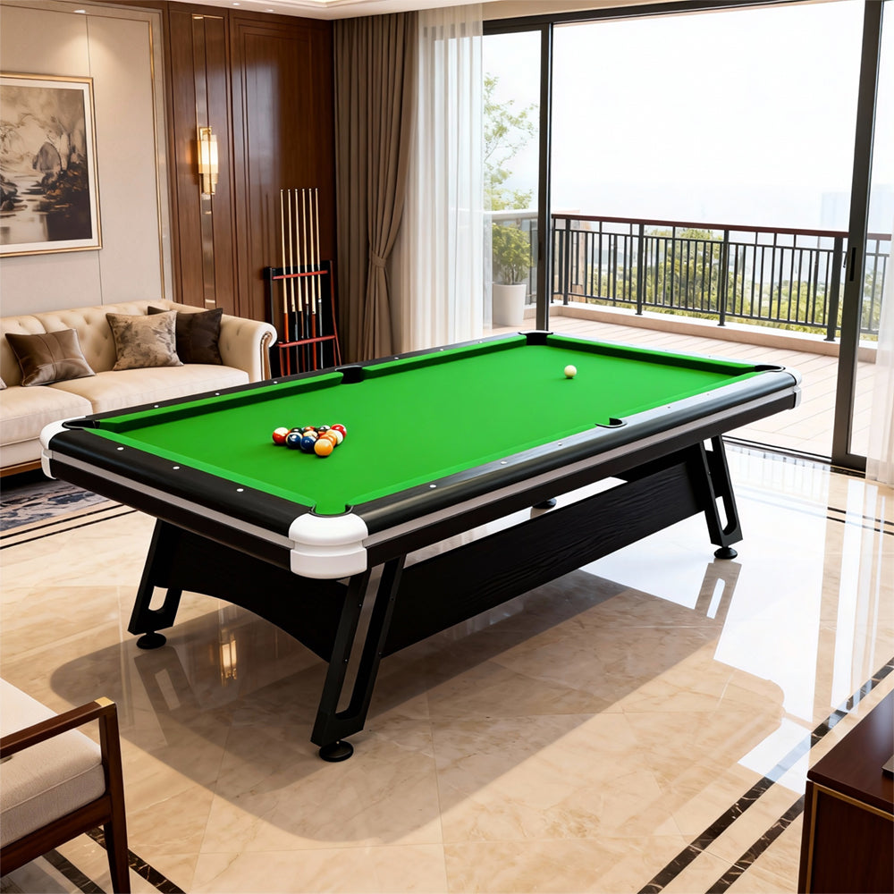 8FT/9FT Metal Support Legs Billiard Pool Table  With Full Accessories