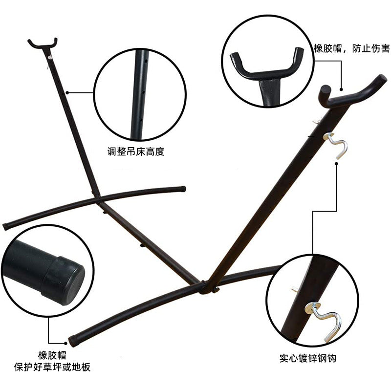 Canvas Outdoor Anti-Toppling CampingPortableSingle HammockDouble Swing