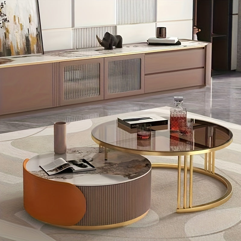 Light luxury mother and child coffee table