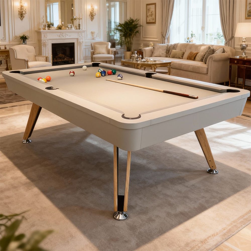 7FT Solid Wood Legs Billiard Pool Table  With Full Accessories