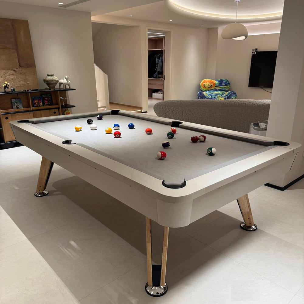 7FT Solid Wood Legs Billiard Pool Table  With Full Accessories