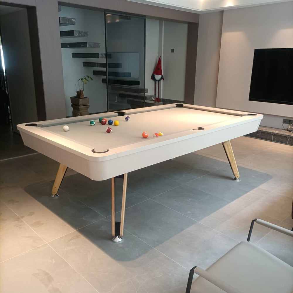 7FT Solid Wood Legs Billiard Pool Table  With Full Accessories