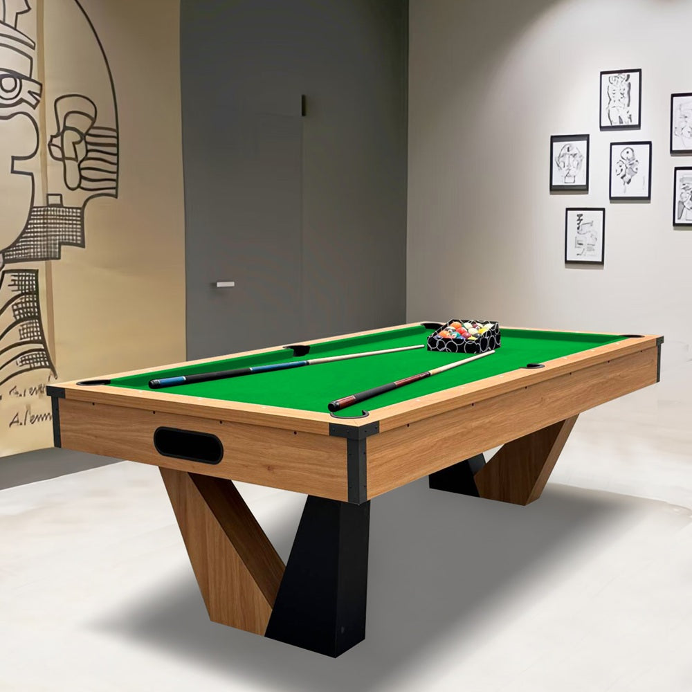 8FT Color-Contrasting Billiard Pool Table with Full Accessories