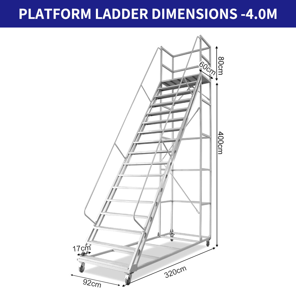 Portable Platform Ladder 3m,3.5m,4m,4.5m