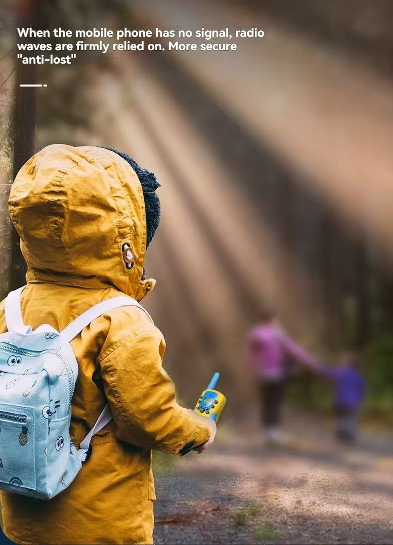 Kids Walkie Talkies 2 Pack - 3KM Long Range Mini Wireless Two-Way Radi