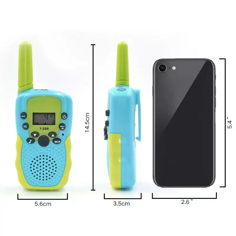 Kids Walkie Talkies 2 Pack - 3KM Long Range Mini Wireless Two-Way Radi