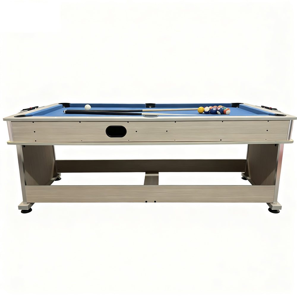 Eeeza 4 In 1 Multi-functional Game Table with Full Accessories for Home, MDF, 7Ft