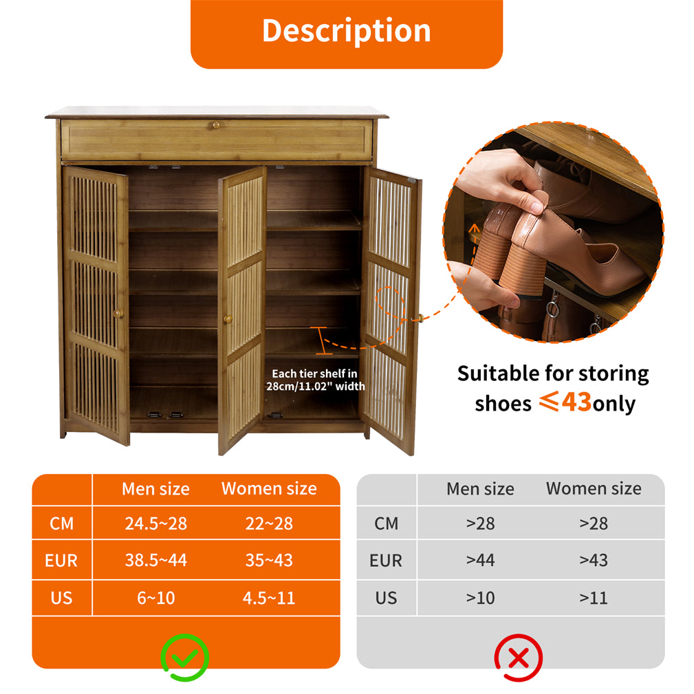 Heavy Shoe Rack Storage Shelf Unit Cabinet Footwear Stand Organiser