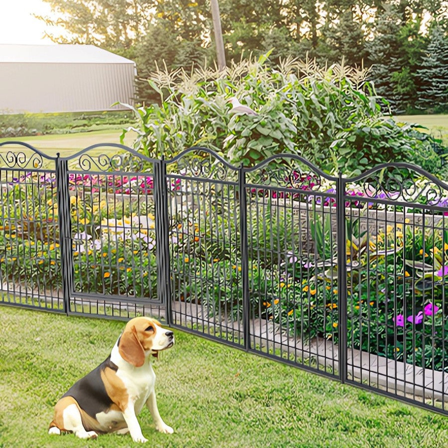 8 Panels Dog Playpen Kennel Cage Fence Indoor Outdoor Dog Exercise Pen