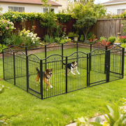 8 Panels Dog Playpen Kennel Cage Fence Indoor Outdoor Dog Exercise Pen