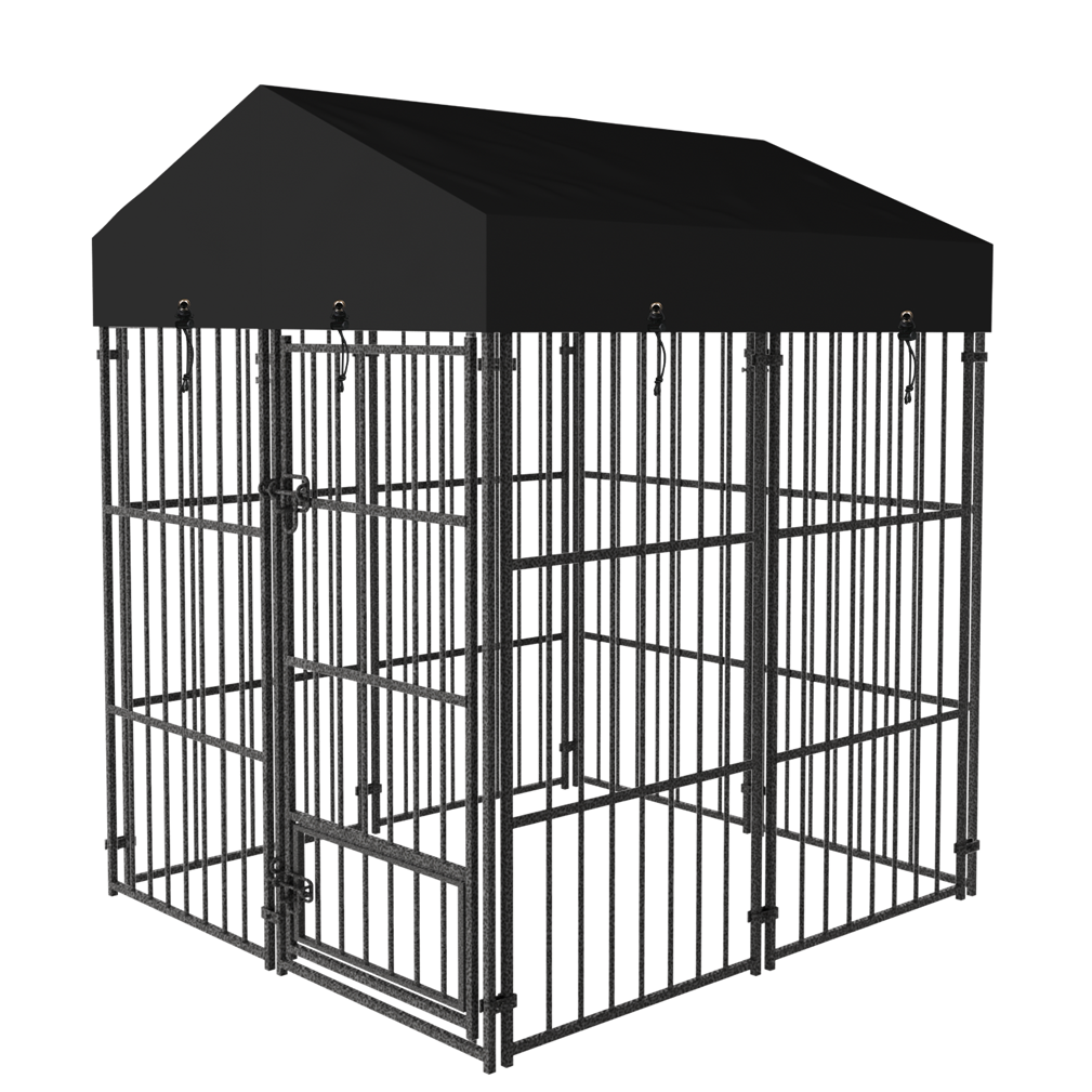 120x127x165cm Thicker Metal Outdoor Dog Kennel Pet Cage Crate Pens