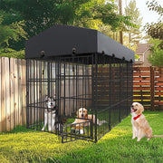 249x120x165cm Thicker Metal Outdoor Dog Kennel Pet Cage Crate Pens