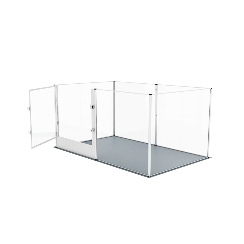 Large Tall Acrylic Pet Playpen Dog Whelping Box Fence w/ Door