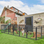 Strong Metal Mesh Dog Playpen Pet Whelping Box Fences Puppies Run Pens