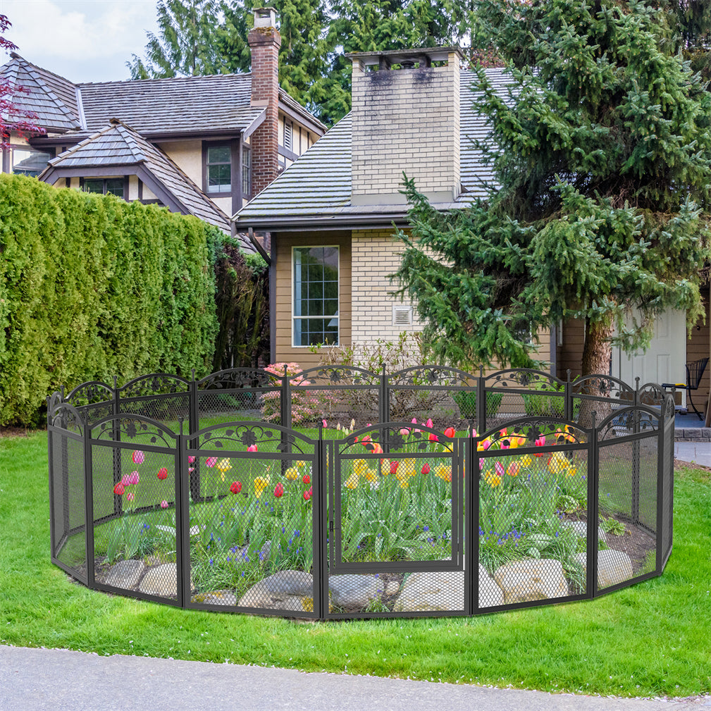 Strong Metal Mesh Dog Playpen Pet Whelping Box Fences Puppies Run Pens