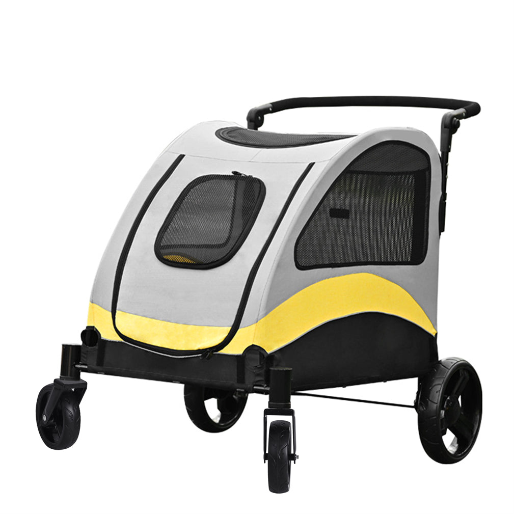 Foldable Dog Stroller Pet Cart Jogger Wagon Pet Travel Carrier