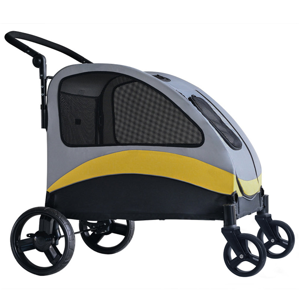 Foldable Dog Stroller Pet Cart Jogger Wagon Pet Travel Carrier