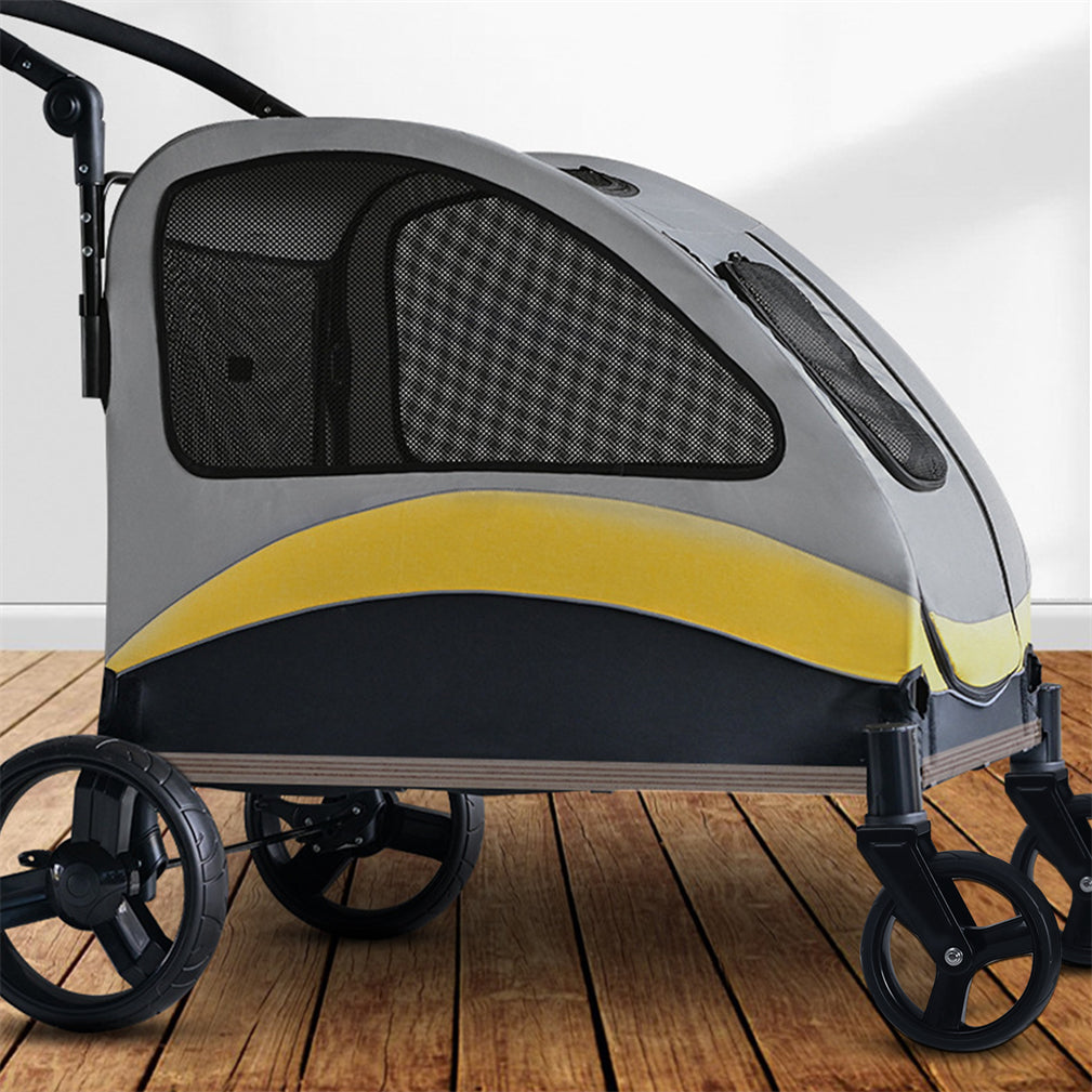 Foldable Dog Stroller Pet Cart Jogger Wagon Pet Travel Carrier