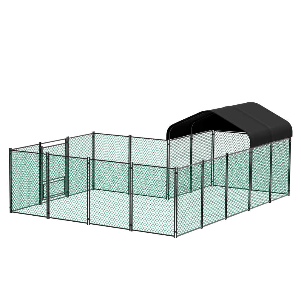 Large Iron Walk-in Chicken Run Coop Poultry Rabbit Kennel Hutch Pens