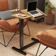 C-Shaped overbed table adjustable sofa side laptop desk hidden wheels